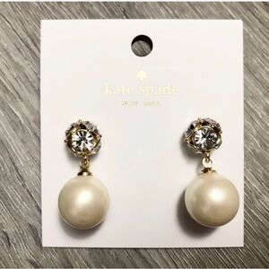 NEW Kate Spade New York Lady Marmalade Pearl Drop Earrings nwt